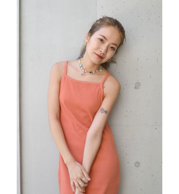 Ungrid「レイヤードテレコキャミワンピース」|ワンピース|