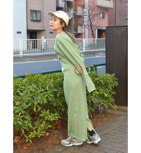 Ungrid「レイヤードテレコキャミワンピース」|ワンピース|