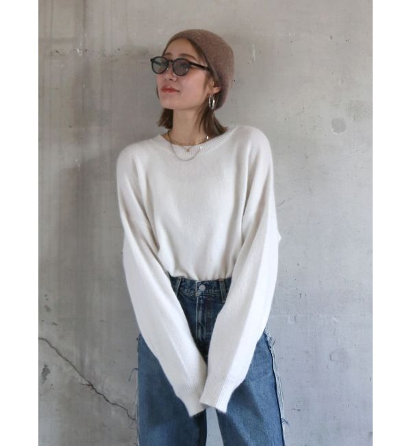 Ungrid「ラクーン混ルーズニット」|ニット・セーター|