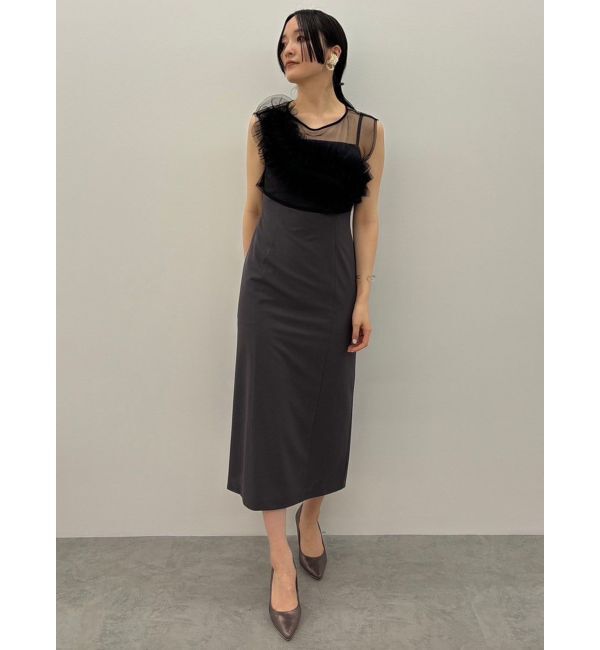 LAGUNAMOON「LADYフリルチュールレイヤードワンピース」|ドレス|