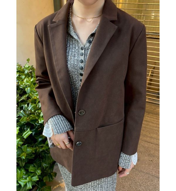 LAGUNAMOON「【WEB限定カラーあり】レーススリーブネップリブニットワンピース」|ワンピース|