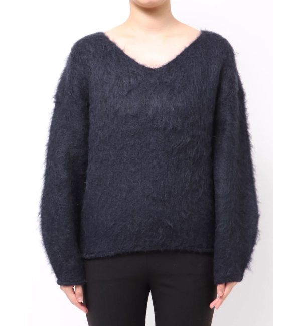 LAGUNAMOON「アルパカシャギーVネックニットプルオーバー」|ニット・セーター|