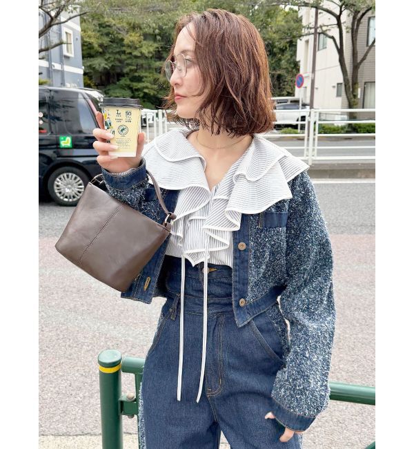 LAGUNAMOON「ラッフルパイピングブラウス」|シャツ・ブラウス|