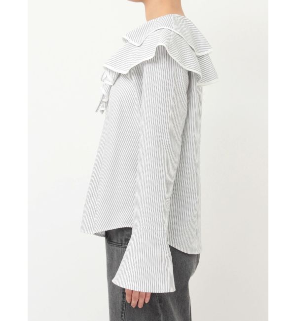 LAGUNAMOON「ラッフルパイピングブラウス」|シャツ・ブラウス|