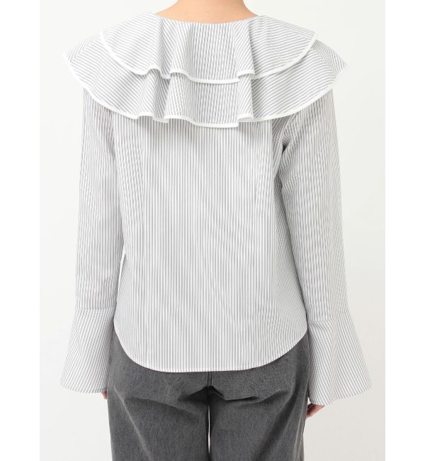 LAGUNAMOON「ラッフルパイピングブラウス」|シャツ・ブラウス|