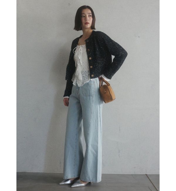 LAGUNAMOON「レースフリルデザインシャツ」|シャツ・ブラウス|