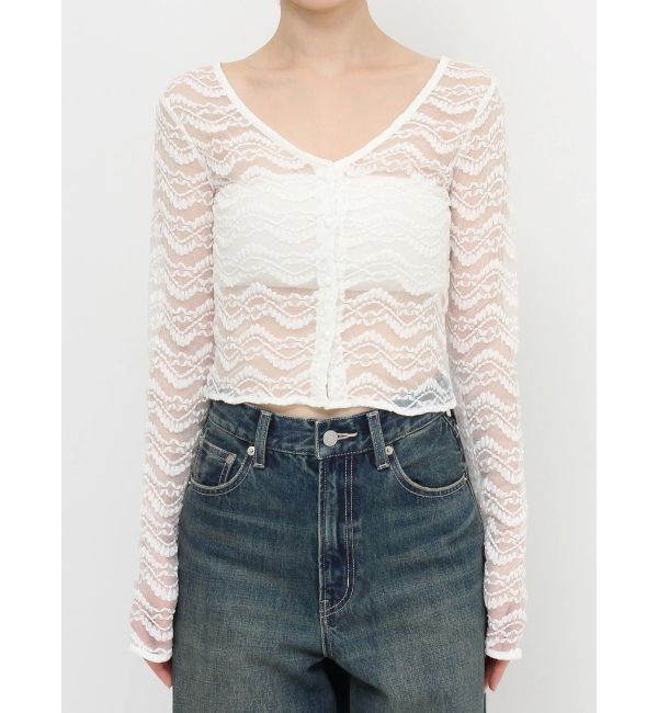 EVRIS「クロップドレーストップス」|Tシャツ・カットソー|