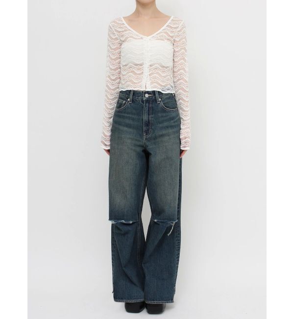 EVRIS「クロップドレーストップス」|Tシャツ・カットソー|