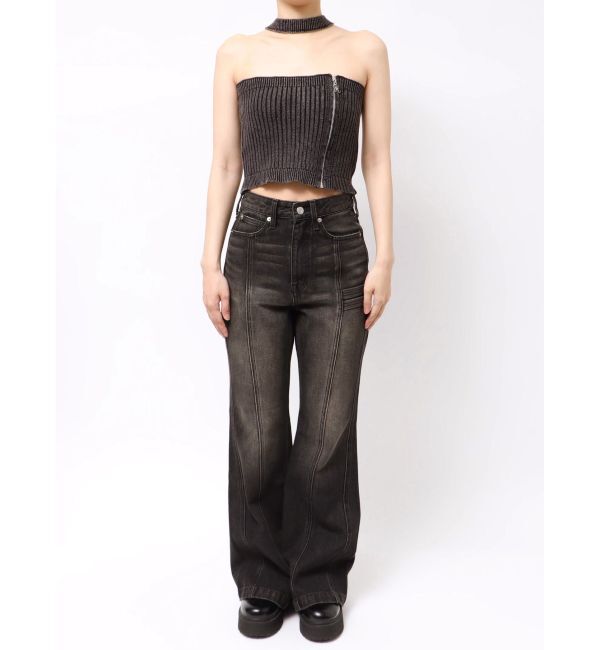 EVRIS「Eモチーフピグメントチョーカーベアニットトップス」|ニット・セーター|