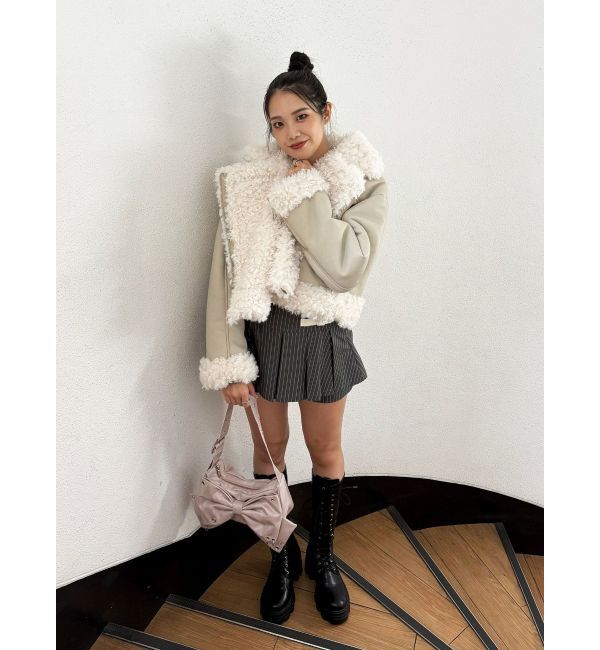 jouetie「フェイクムートンショートジャケット」|その他|