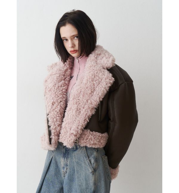 jouetie「フェイクムートンショートジャケット」|その他|