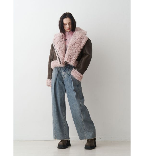 jouetie「フェイクムートンショートジャケット」|その他|