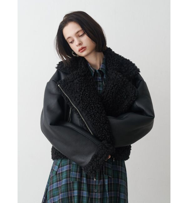 jouetie「フェイクムートンショートジャケット」|その他|