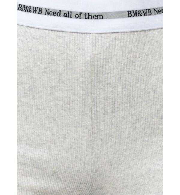 GYDA「BM＆WB JQリブハーフレギンス」|レギンス・スパッツ|