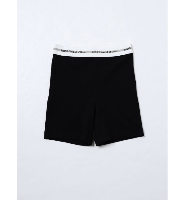 GYDA「BM＆WB JQリブハーフレギンス」|レギンス・スパッツ|ブラック