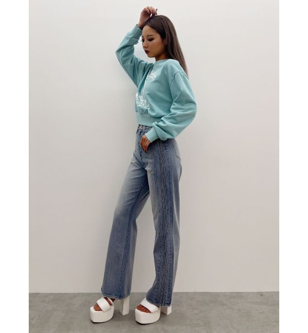 GYDA「ignorance BUNNYショートスウェットトップス」|スウェット・ジャージ|