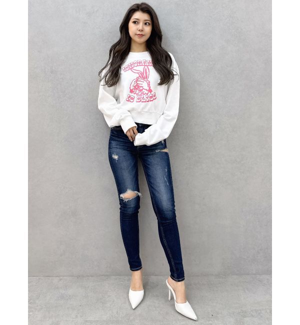 GYDA「ignorance BUNNYショートスウェットトップス」|スウェット・ジャージ|