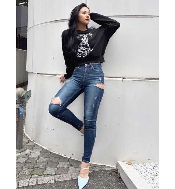 GYDA「ignorance BUNNYショートスウェットトップス」|スウェット・ジャージ|