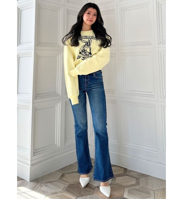 GYDA「ignorance BUNNYショートスウェットトップス」|スウェット・ジャージ|