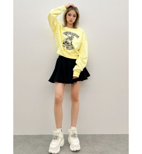 GYDA「ignorance BUNNYショートスウェットトップス」|スウェット・ジャージ|