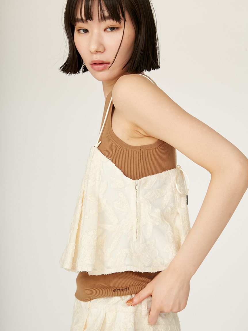 emmi atelier「タックビスチェ」|ベスト・ジレ|