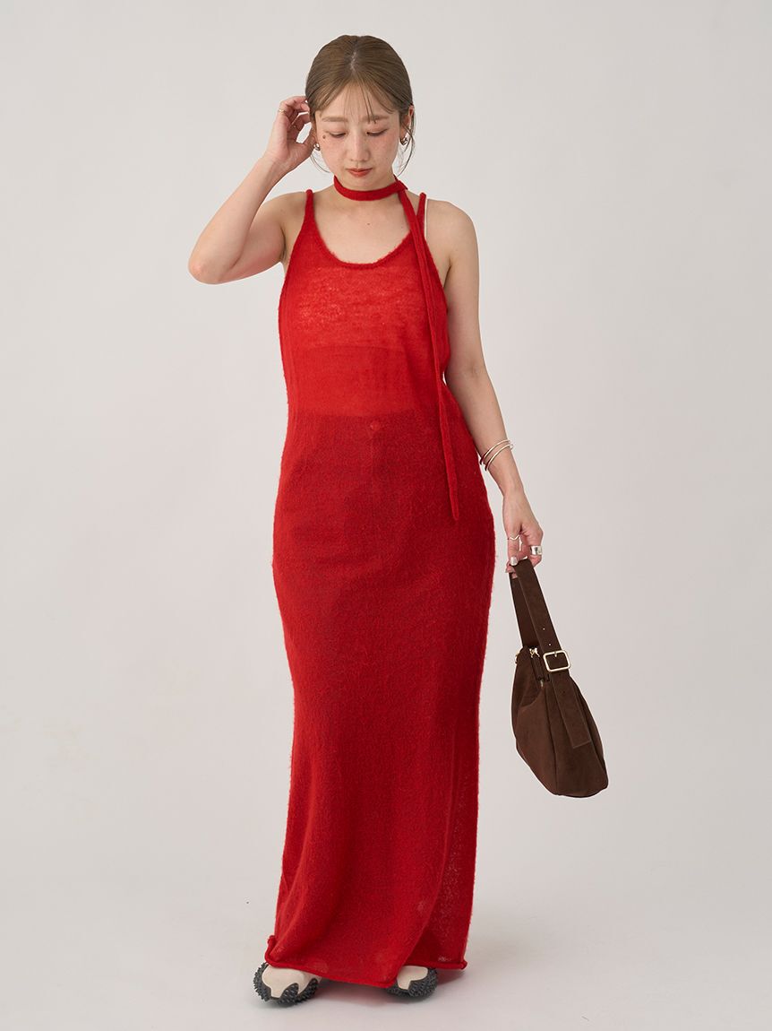 emmi atelier「2wayモヘアニットキャミワンピース」|ワンピース|