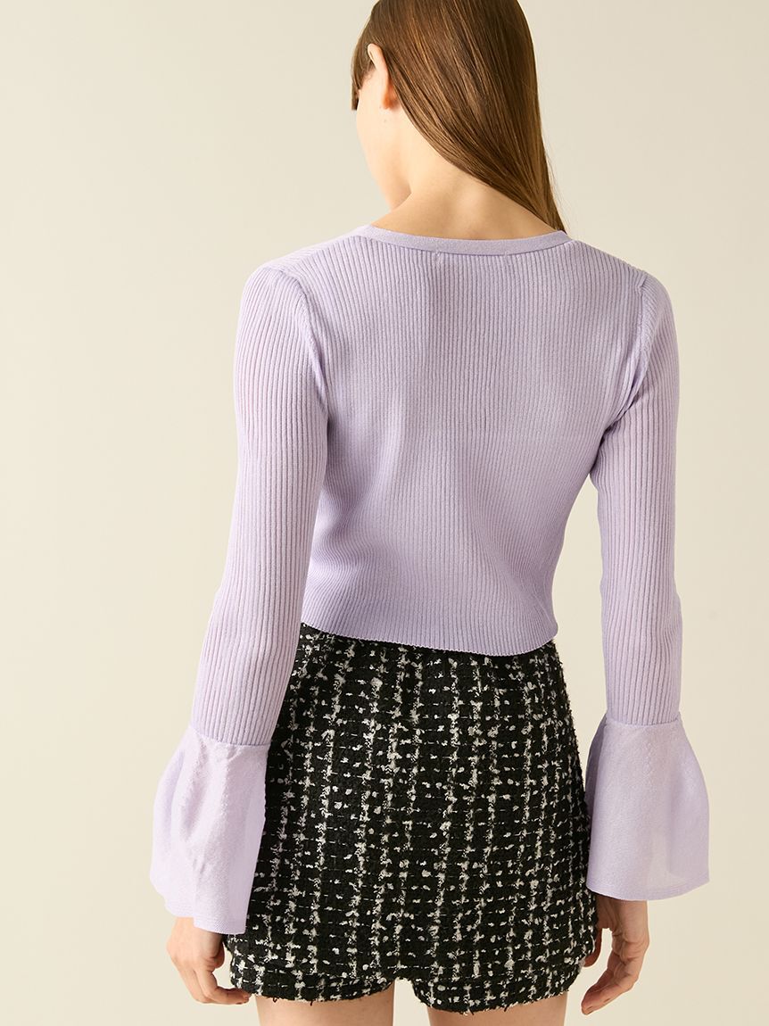 FURFUR「シアーリブカーディガン」|カーディガン|