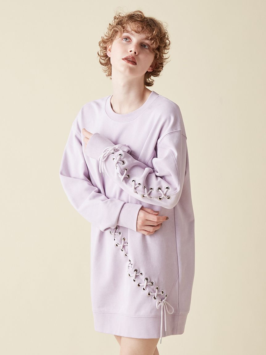 FURFUR「ハートレースアップスウェットワンピース」|ワンピース|