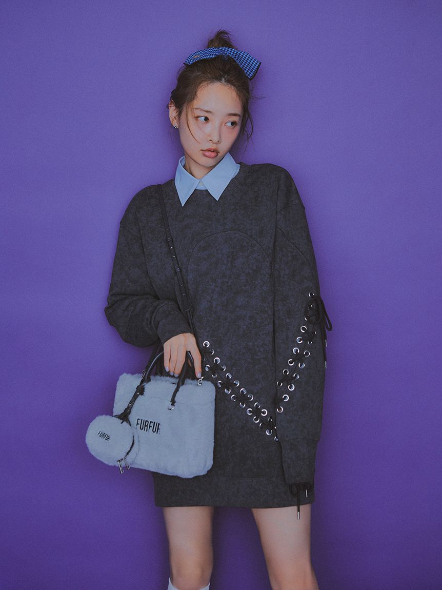 FURFUR「ハートレースアップスウェットワンピース」|ワンピース|CGRY