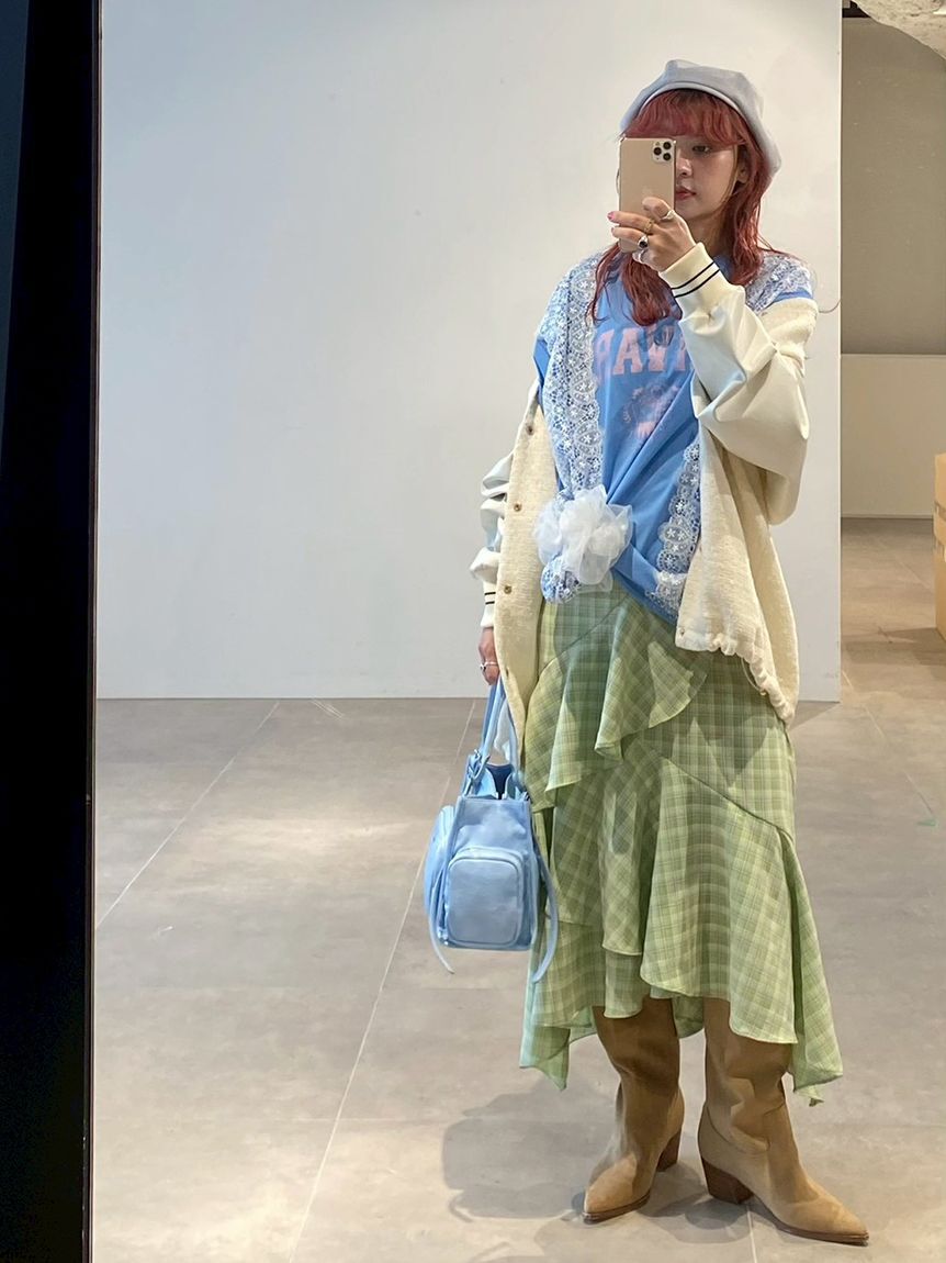 FURFUR「アシンメトリーヘムスカート」|スカート|