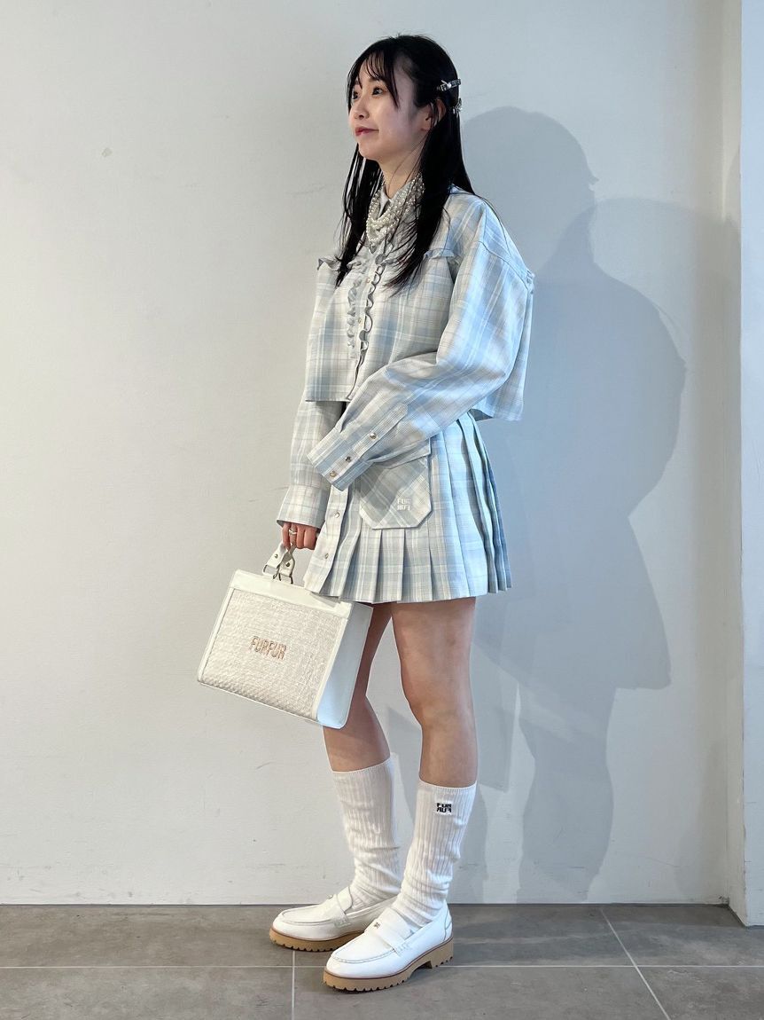 FURFUR「(Lsize) ツイードロゴトートバッグ【WEB・一部店舗限定】」|トートバッグ|