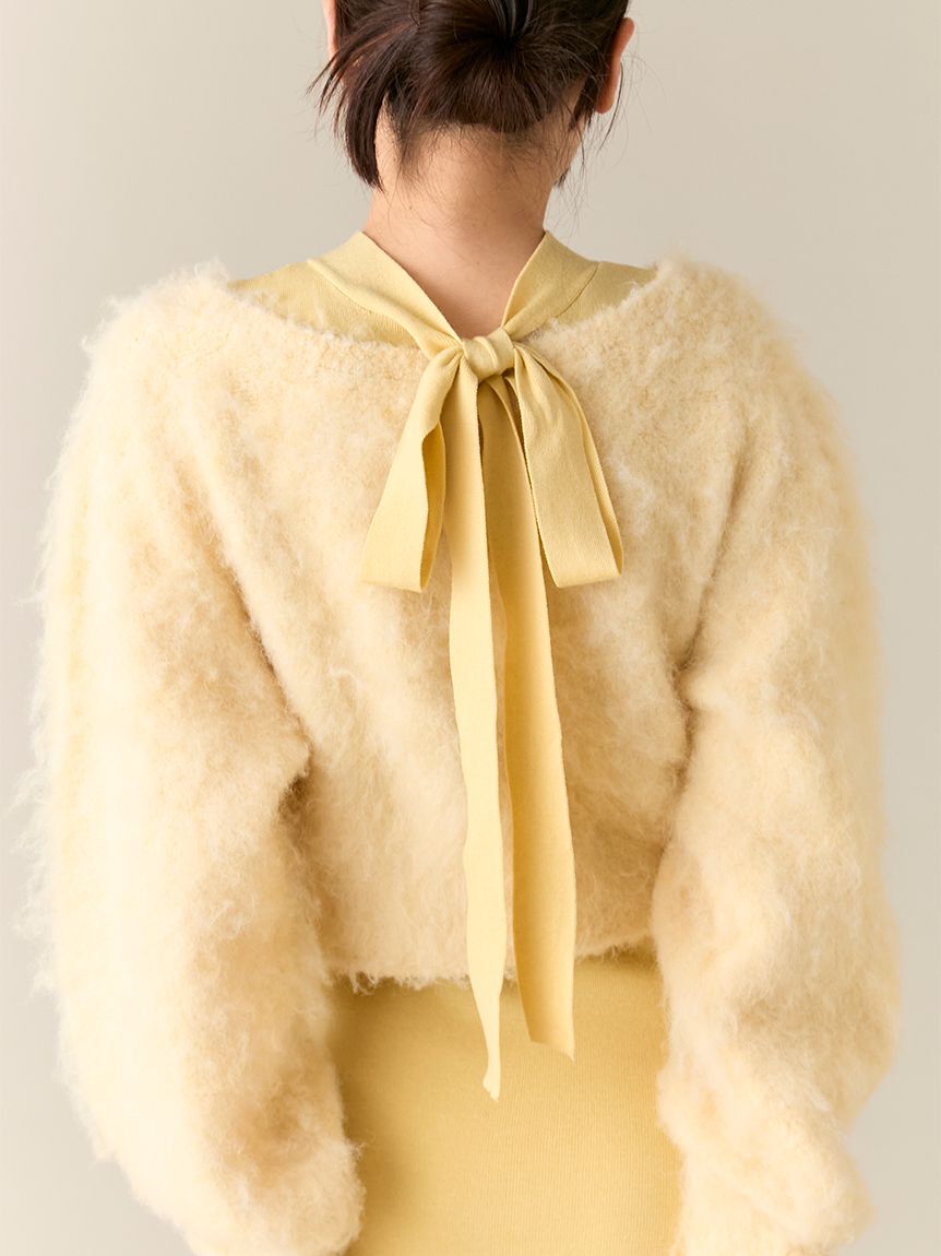 LILY BROWN「オフショルニット付きレイヤードワンピース」|ワンピース|