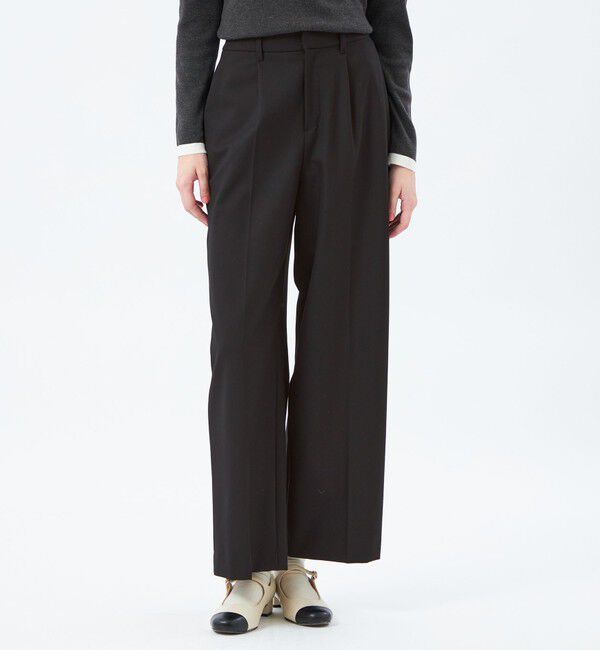 MACKINTOSH PHILOSOPHY「WARM TWILL ワイドパンツ」|その他|ブラック