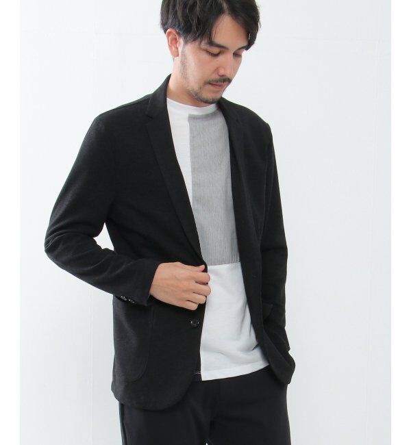 IKKA LOUNGE「イージーケア起毛テーラードジャケット」|テーラードジャケット|グレイ