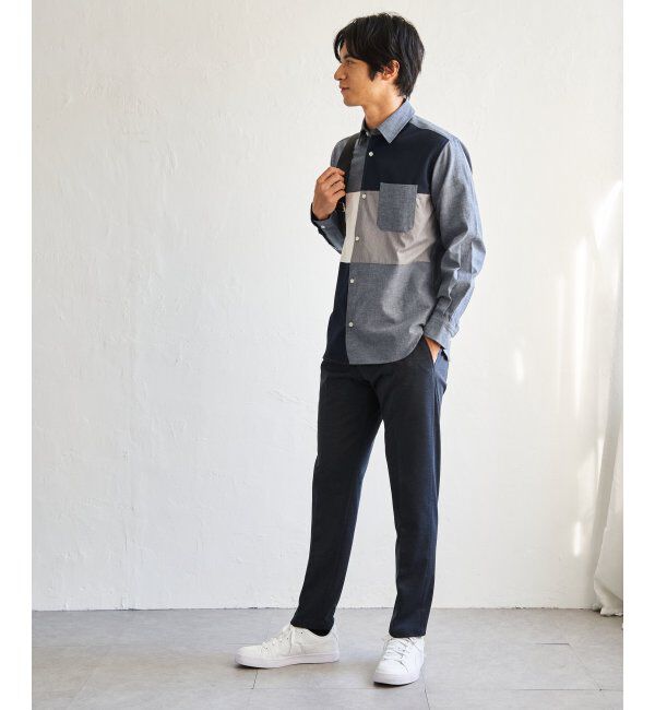 ikka「オックスブロックスグラデシャツ」|シャツ・ブラウス|