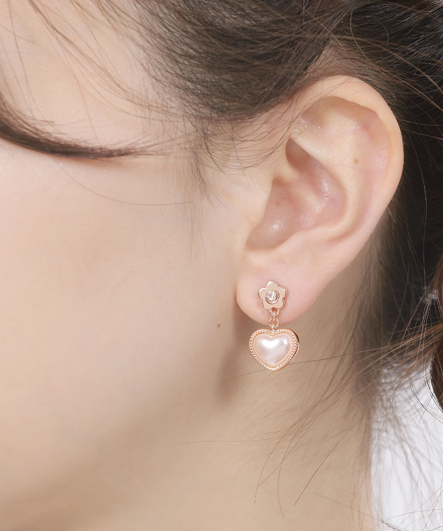 MARY QUANT「ハートパール ピアス」|ピアス|