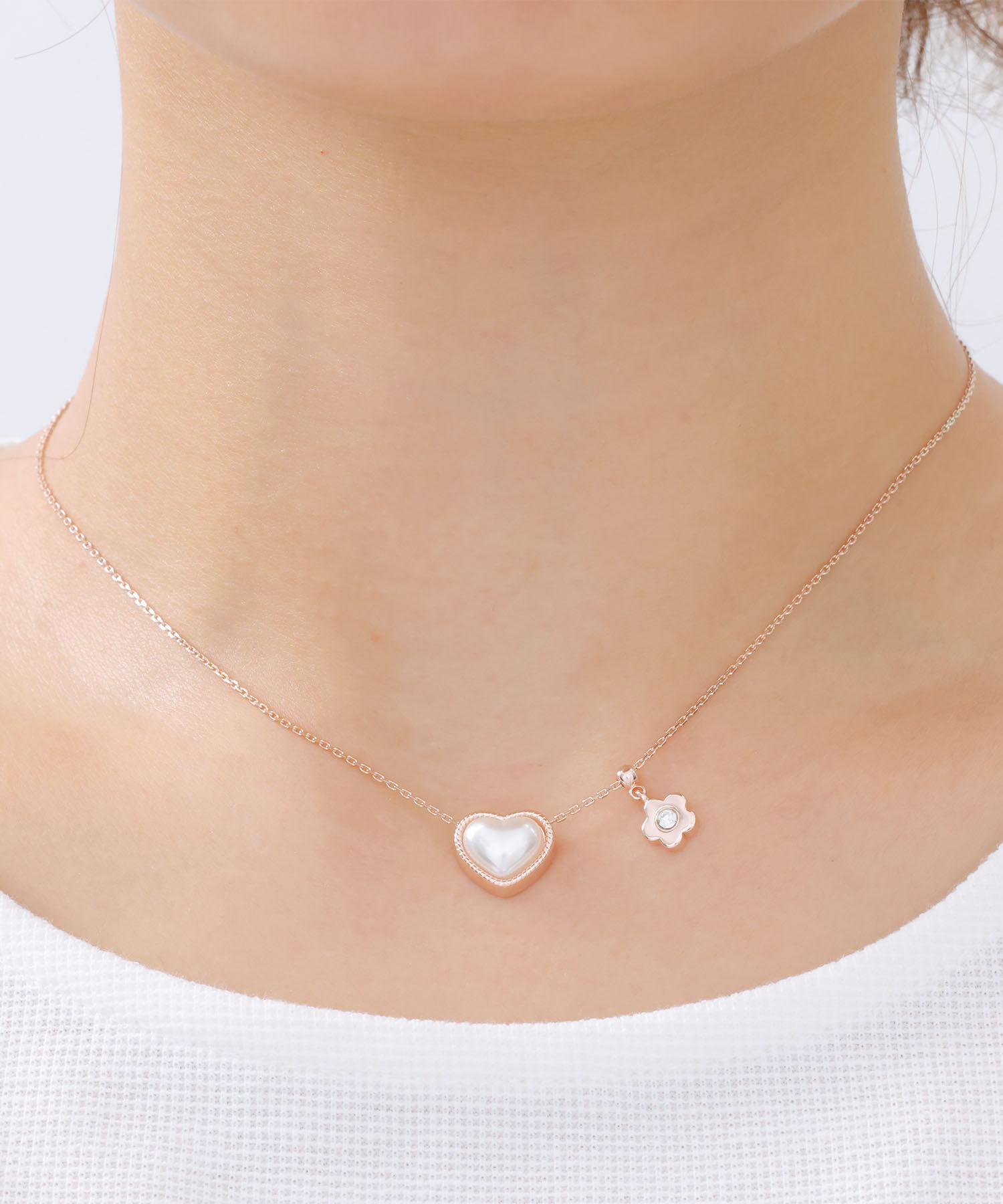 MARY QUANT「ハートパール ネックレス」|ネックレス|