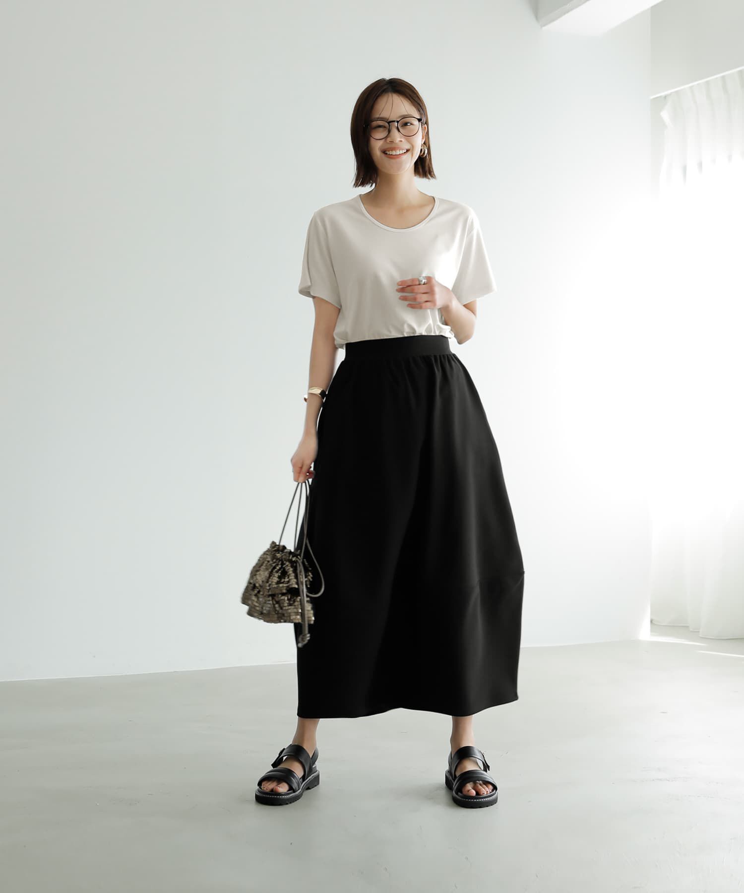 STYLE DELI「パンプキンジャージースカート」|スカート|