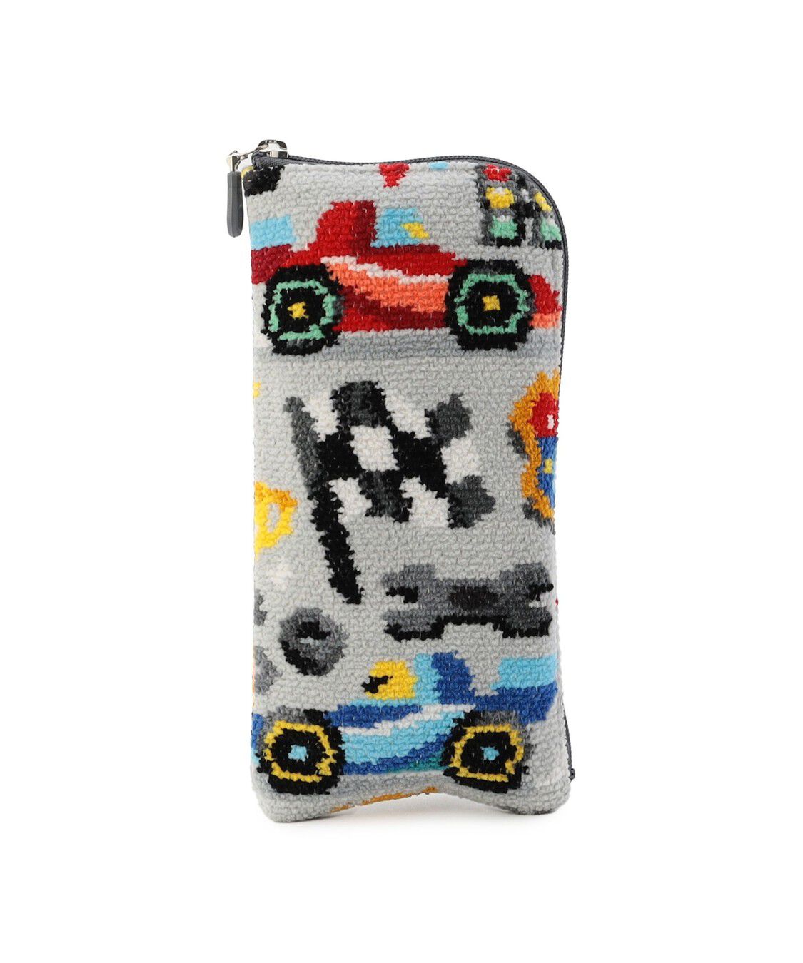 LOVERARY BY FEILER「ラブラリーサーキット　メガネポーチ　L/LCI-260276」|ポーチ|シルバーグレー