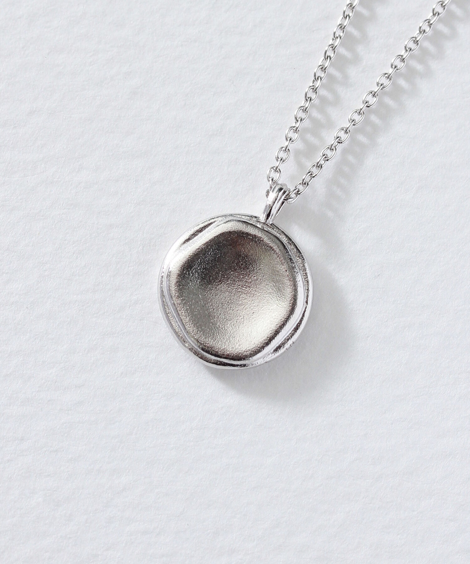  「silver925 コインスムーステクスチャー ネックレス (ニッケルフリー)」|ネックレス|