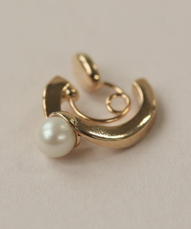  「Bubbloop 1粒パールイヤリング　ノンホールピアス」|イヤリング|