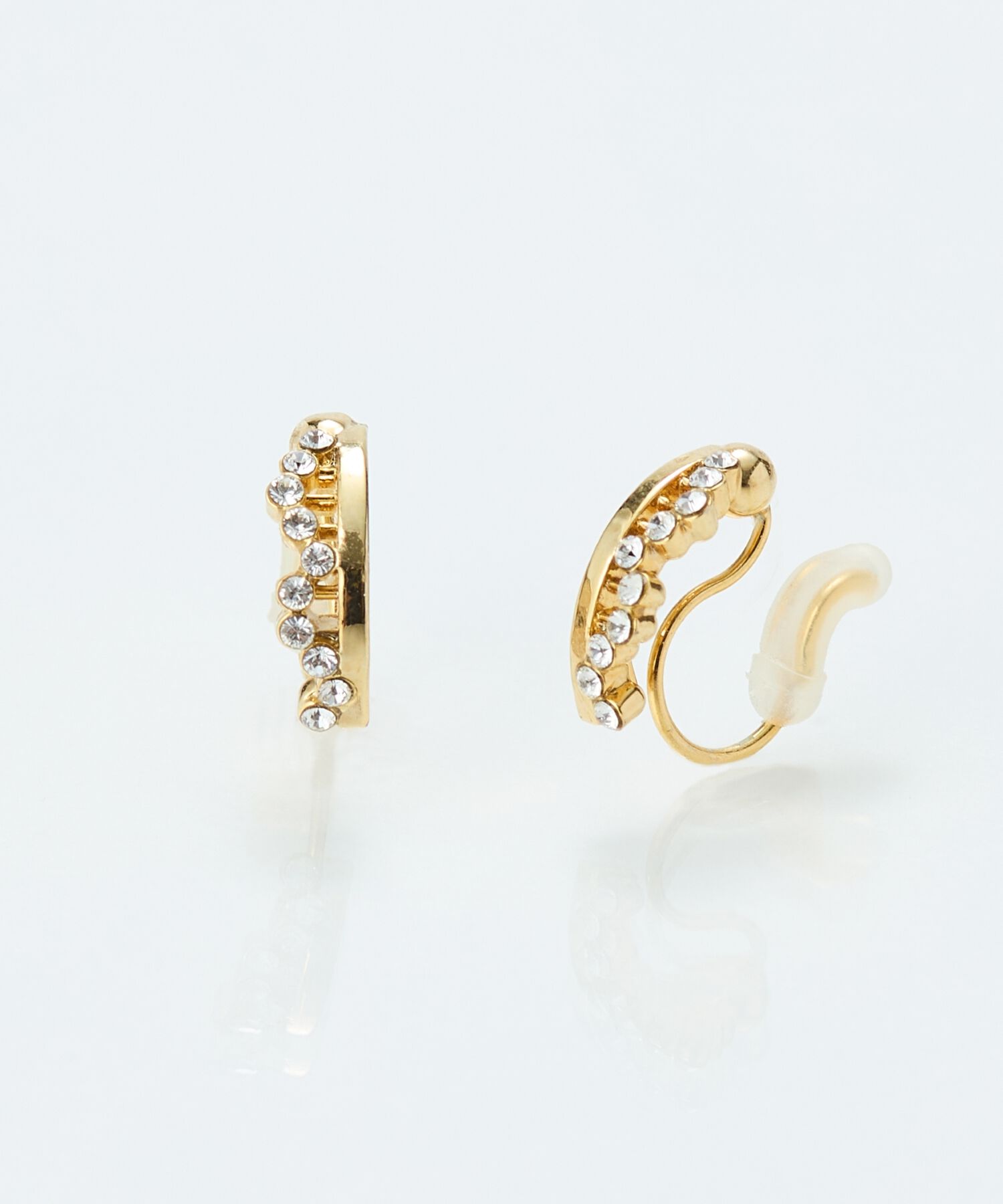 Phoebe「【金属アレルギー対応】【痛くないシリーズ】ミルキーウェイライトフィットイヤリング　ゴールド」|イヤリング|