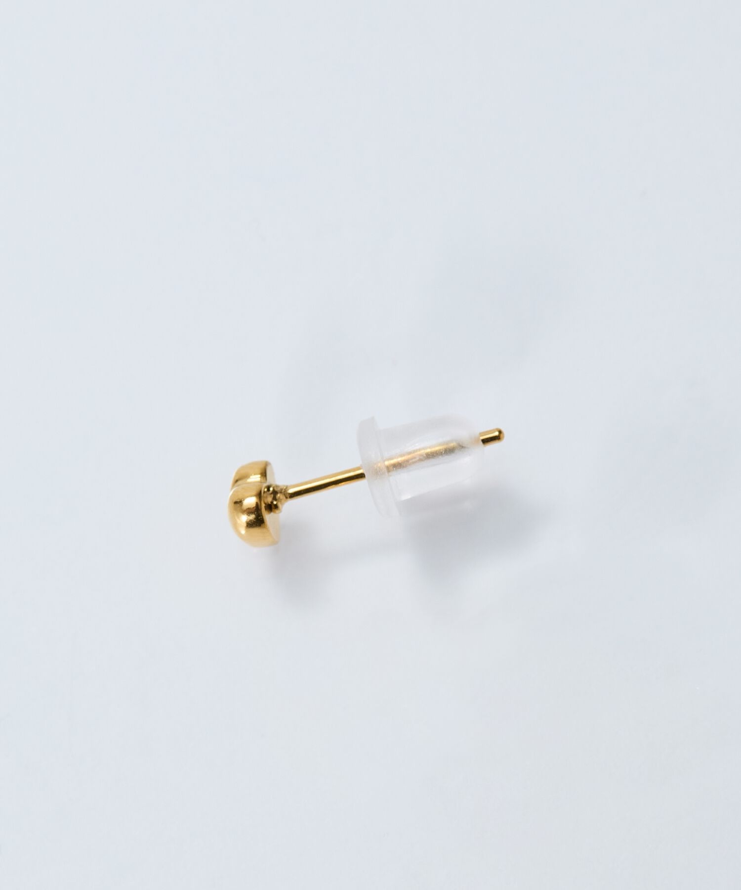 Phoebe「【金属アレルギー対応】パフィーハートピアス(片耳)　ゴールド/サージカルステンレス」|ピアス|