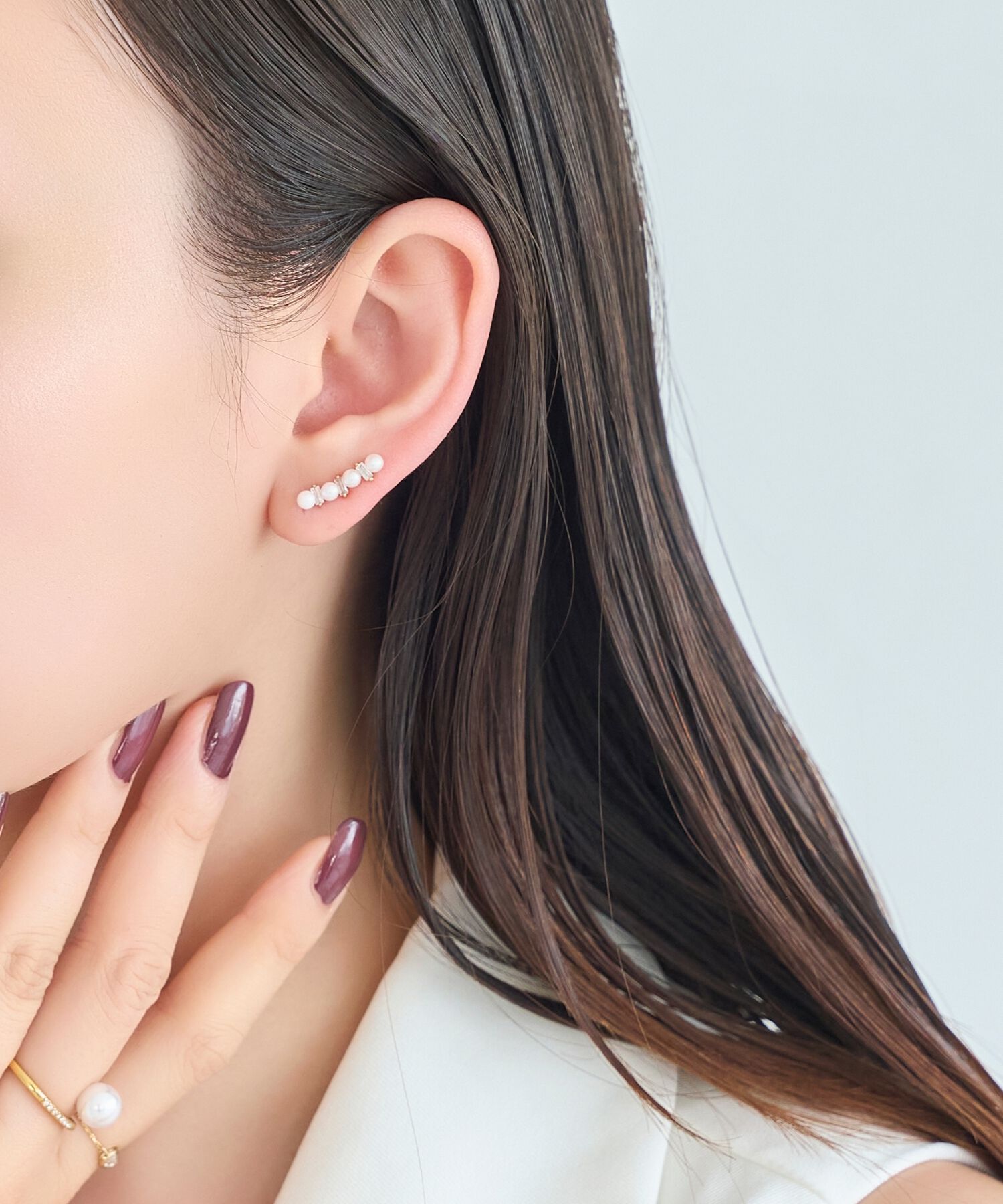 Phoebe「2wayパールブリンクピアス&イヤリング　ゴールド」|ピアス|