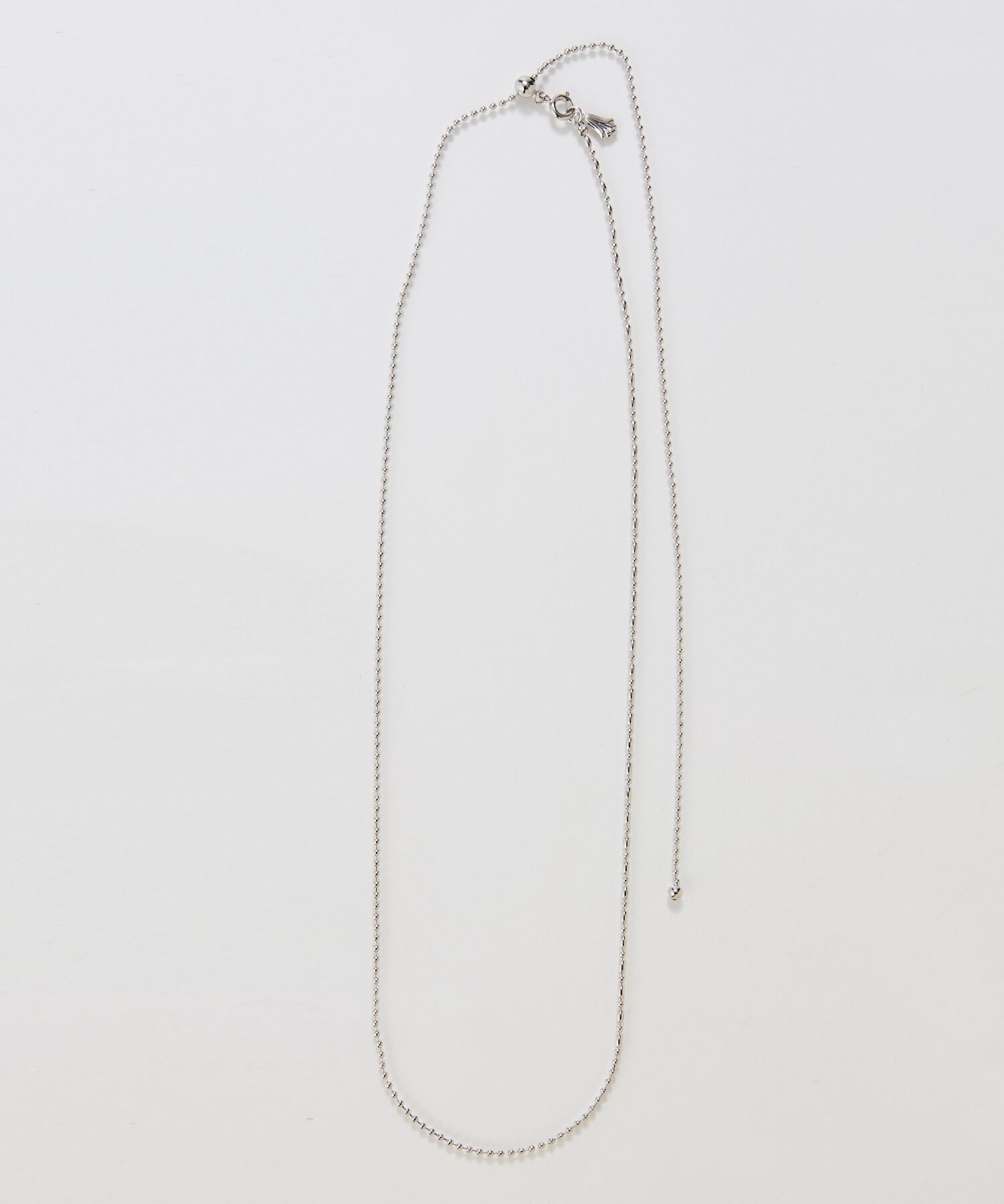  「【金属アレルギー対応】Y字マルチwayロングチェーンネックレス　シルバー」|ネックレス|