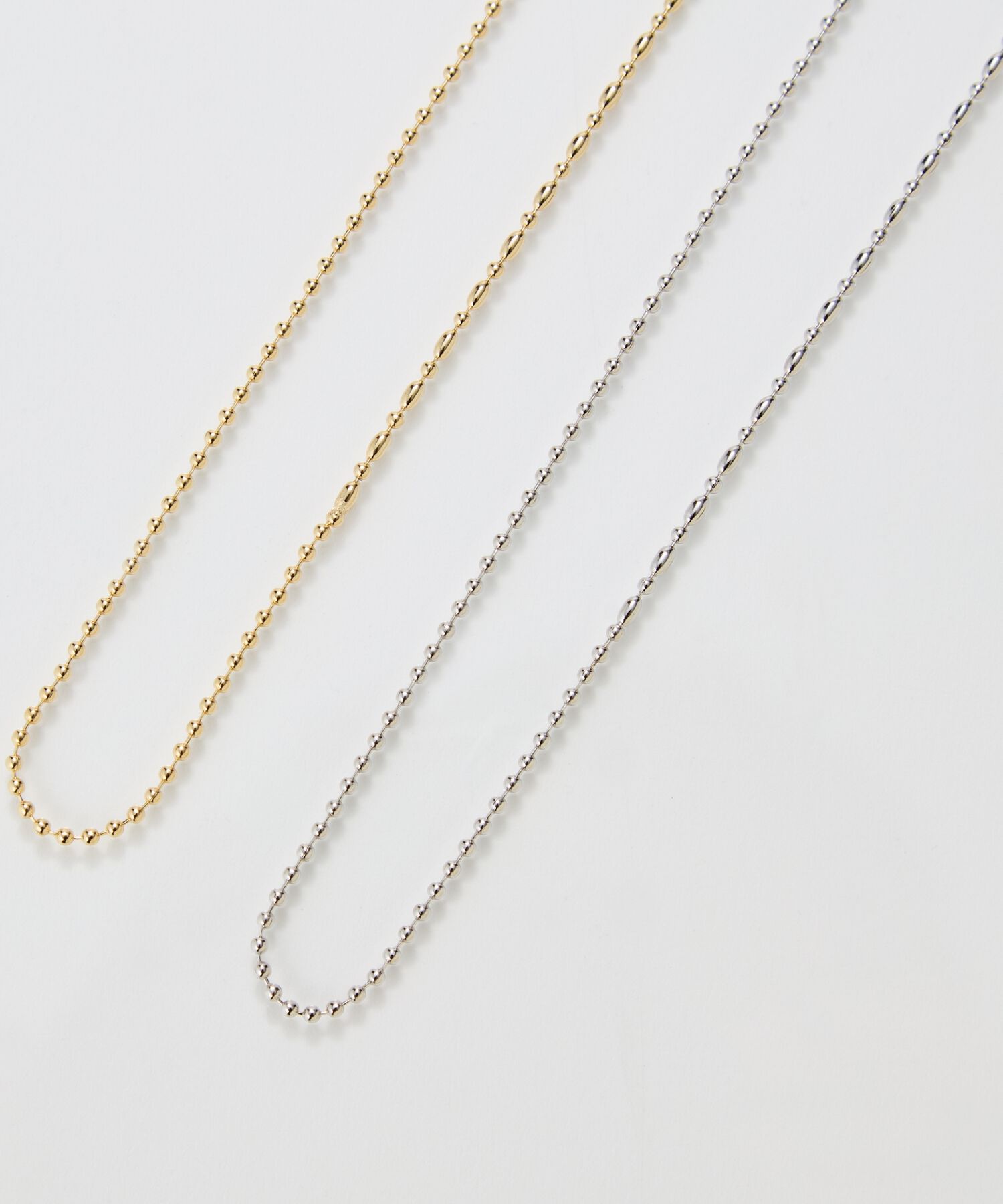  「【金属アレルギー対応】Y字マルチwayロングチェーンネックレス　シルバー」|ネックレス|