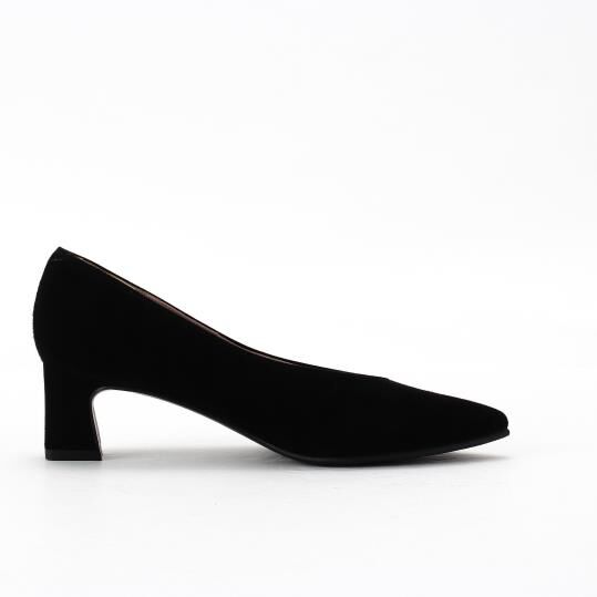 銀座かねまつ「LSBF2577SUEBLK 【本革】【防水】【Bウィズ】アクアベルスレンダーパンプス」|パンプス|