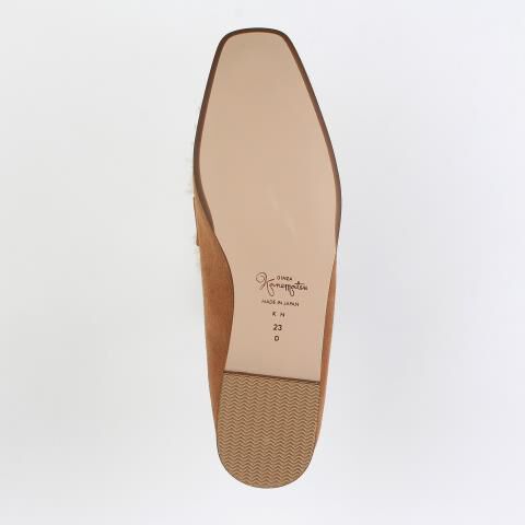 銀座かねまつ「KN255311SUEFAFCAMIVR 【本革】フェイクファーローファー」|ローファー|