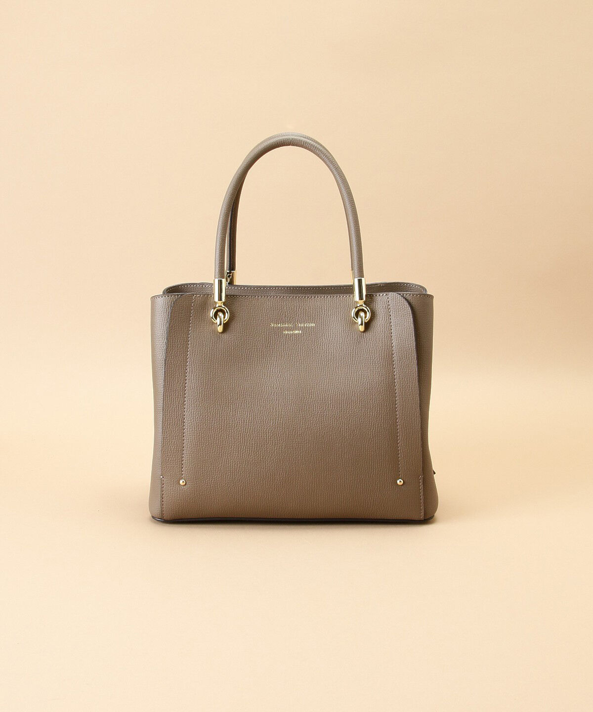 Samantha Thavasa「アベクトワ レザースクエアトートバッグ 小サイズ」|トートバッグ|グレージュ