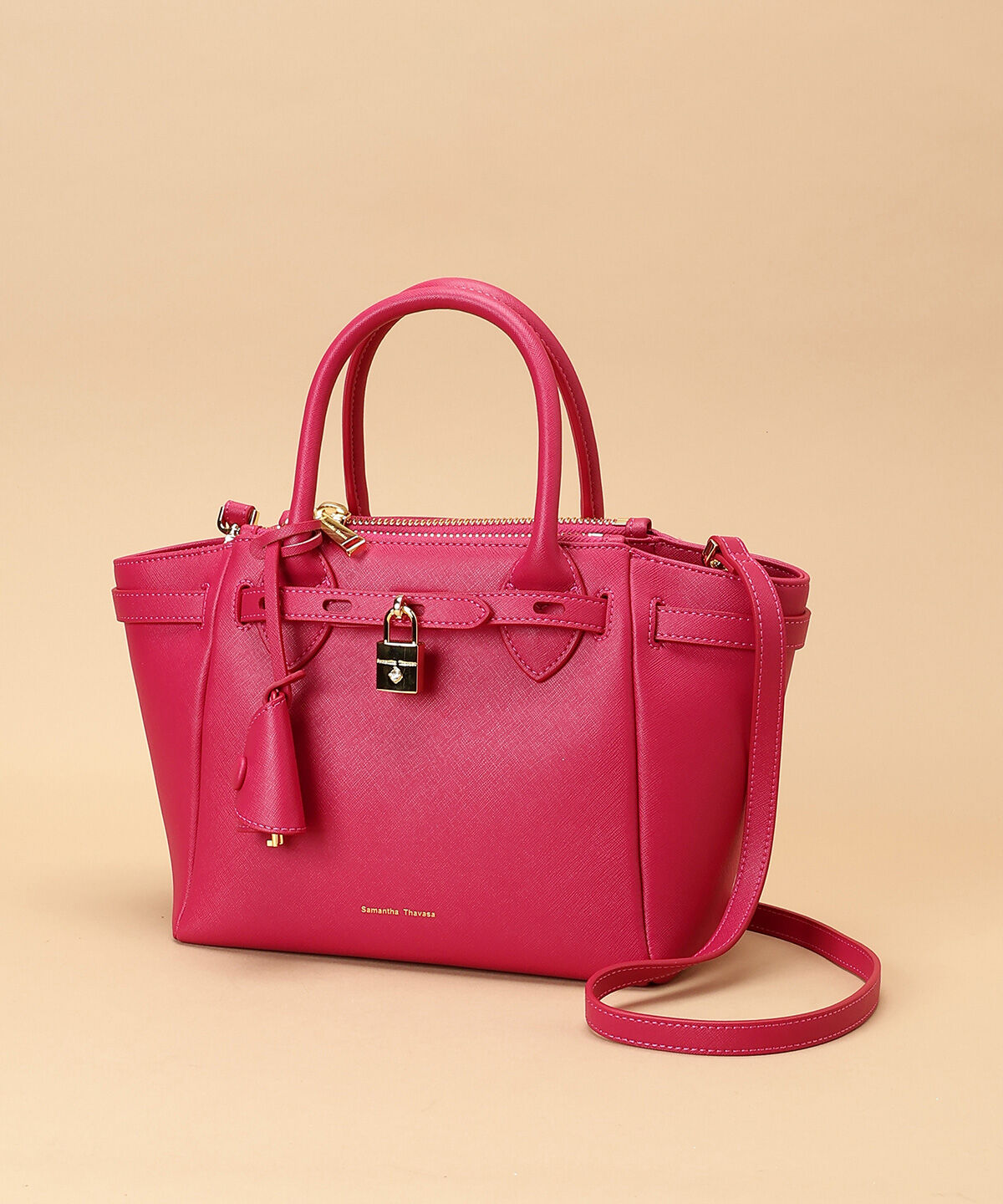 Samantha Thavasa「ベルトデザイン サマンサアゼル 中サイズ」|ハンドバッグ|